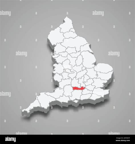 Berkshire county location within England 3d isometric map Stock Vector Image & Art - Alamy