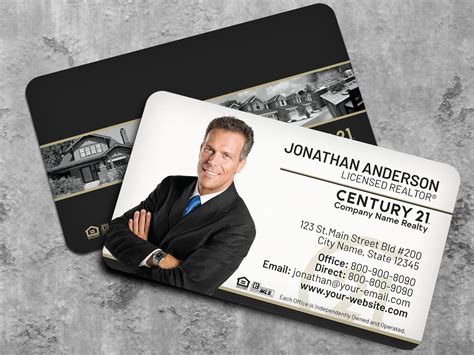 Century 21 Business Card Real Estate Business Card Design | Etsy | Realtor business cards ...