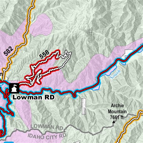 Boise National Forest Winter Travel Map 2021 map by US Forest Service R4 - Avenza Maps