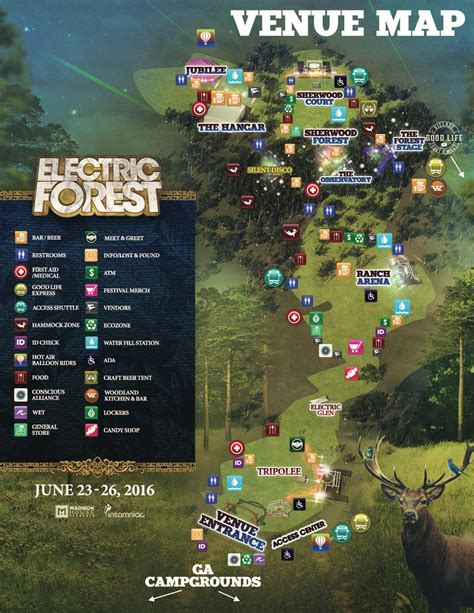 Electric Forest Releases 2016 Schedule, Map, & App