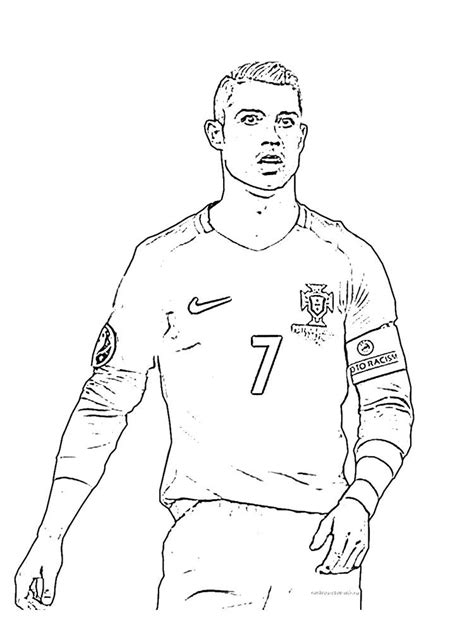 Desenhos de Cristiano Ronaldo para colorir para grátis e imprimir in ...