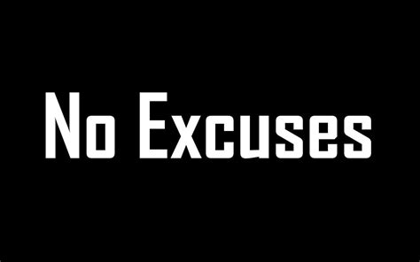 No Excuses Workout Wallpaper