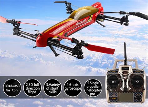 professional rc helicopter drone V383 2.4G 6CH Brushless Motor 500 Electric 3D RC Quadcopter ...