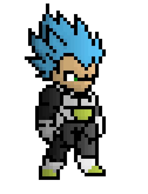 SSJGSSJ Vegeta | Pixel Art Maker