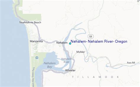 Nehalem, Nehalem River, Oregon Tide Station Location Guide