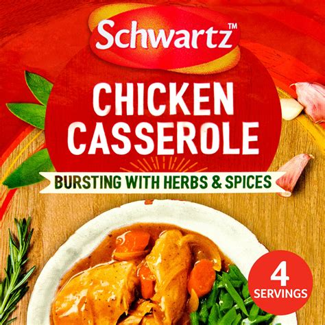 Schwartz Chicken Casserole Recipe Mix 36g | Herbs, Spices & Seasonings ...