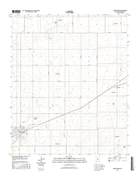 MyTopo Mountainair, New Mexico USGS Quad Topo Map