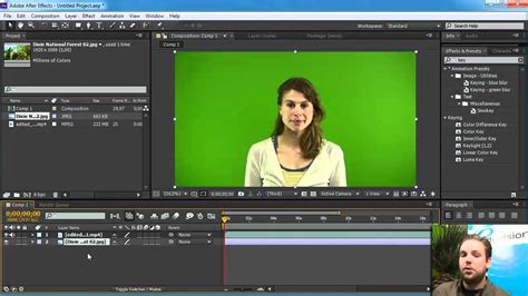 After Effects - Green Screen/Chroma Key Tutorial - YouTube