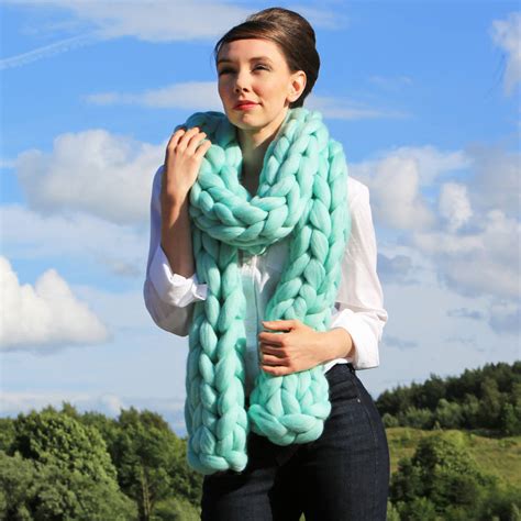 Giant Chunky Knit Scarf By Wool Couture | notonthehighstreet.com