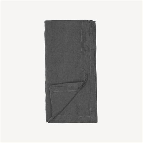 Helmi linen tablecloth 140x250 cm | dark gray – Anno Collection