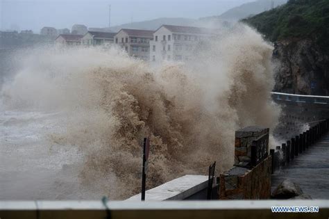 China issues orange alert as Typhoon Lekima lands- China.org.cn