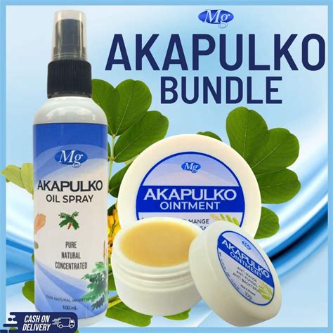 JUST JOY MG AKAPULKO OIL SPRAY 100ML & OINTMENT 10G, ANTI ITCH, ANTI MANGE, ANTI FUNGAL, ANTI ...