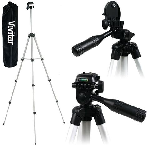 Photo/Video Light Vivitar 50" Tripod with Case for Canon EOS M100 Rebel ...