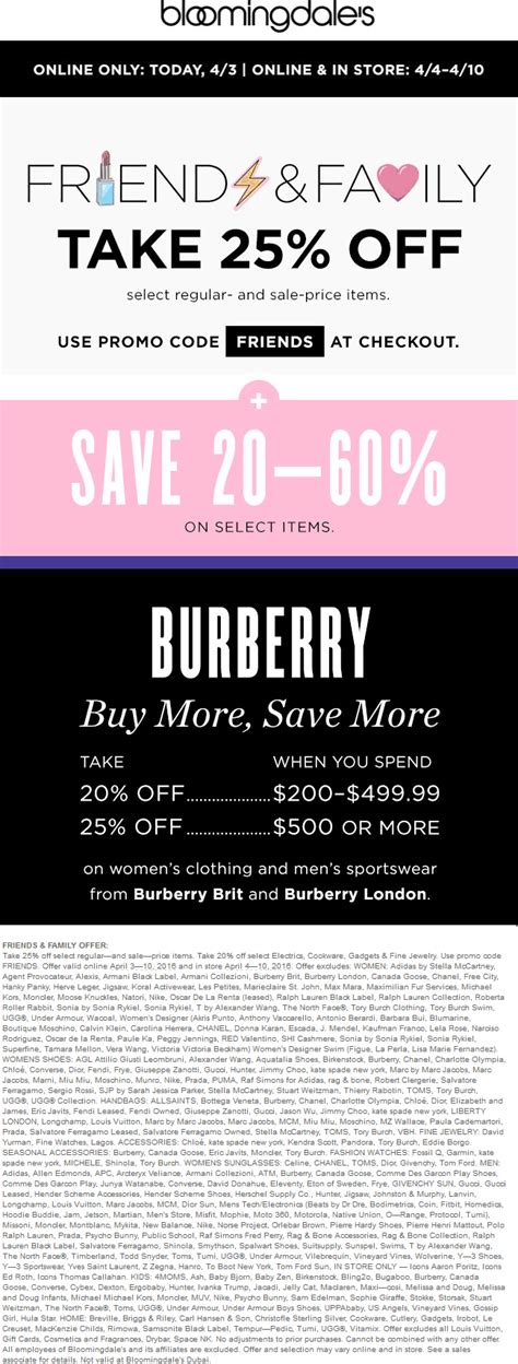 Bloomingdales March 2024 Coupons and Promo Codes 🛒