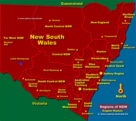 Map Of NSW Regions