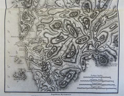 Hellespont Ancient Greece Thrace Troas 1805 Mawman engraved map: (1805 ...