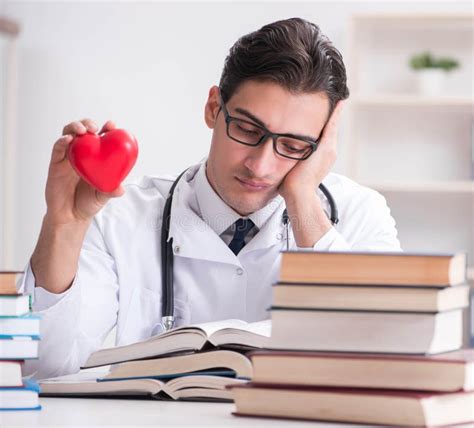 Medical Student Preparing for University Exams Stock Photo - Image of ...