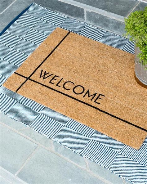 Modern Welcome Doormat- McGee & Co. | Spring doormat, front door ...