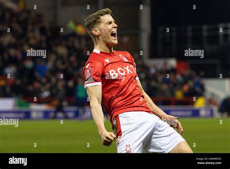 Ryan Yates #22 of Nottingham Forest celebrates his goal to make it 2-1 ...