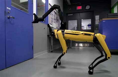 Boston Dynamics SpotMini Robot Dog Opens Doors | TIME