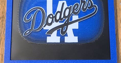 Frame for LA Dodgers Hueforge by Dohara | Download free STL model | Printables.com