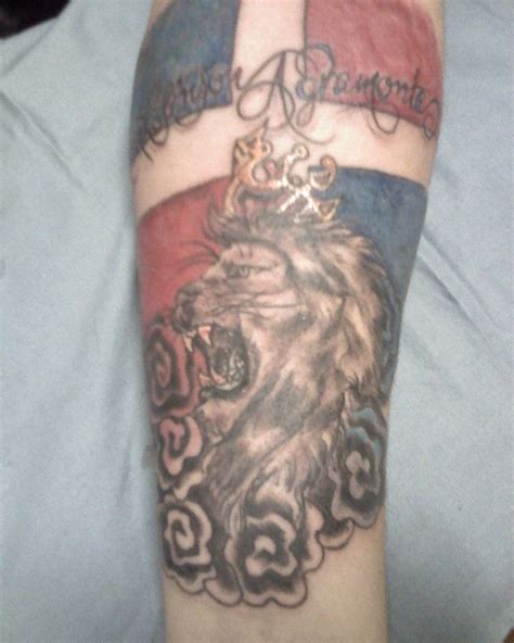 Dominican Flag Tattoos | Dominican Lion King by chipfu on deviantART Bow Tattoo, Heart Tattoo ...