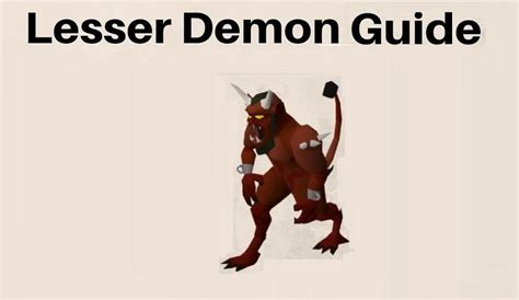 OSRS Lesser Demons Guide - Best OSRS Guides