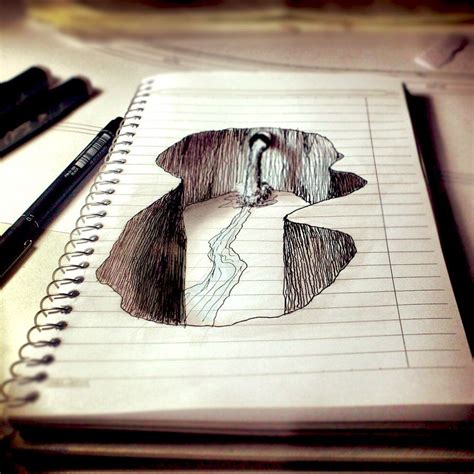 25+ Super Fun 3D Drawings On Paper | Cool pencil drawings, Sketches, Cool drawings