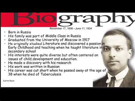 ⭐ Vygotsky biography. Lev Vygotsky (Psychologist Biography). 2022-10-14