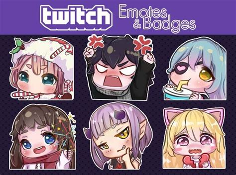 Isugarbytes: I will draw cute custom twitch emotes and badges for $20 ...