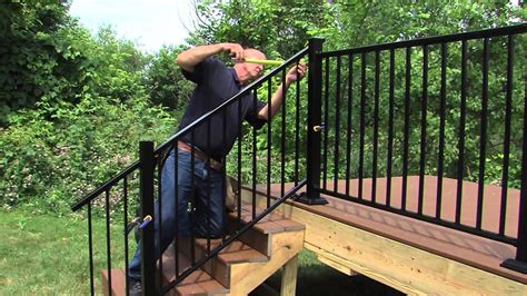 Freedom Aluminum Railing Installation | Aluminum railing, Aluminum porch railing, Stair railing