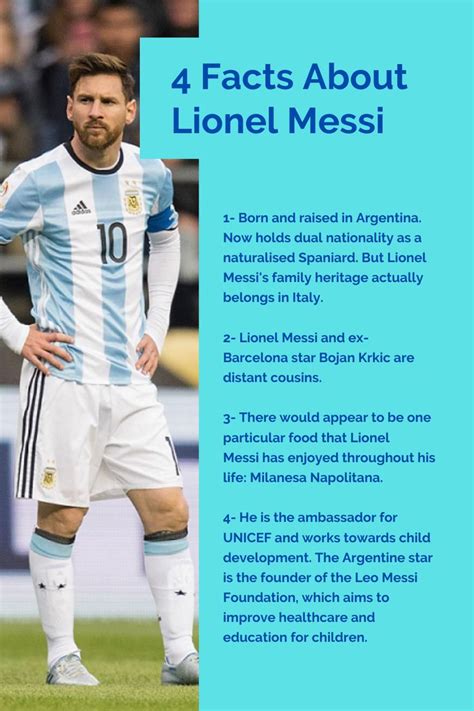 4 Facts About Lionel Messi | Football Facts | Lionel messi, Messi ...