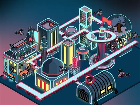 Isometric City-Game Design by Amara Ahmad on Dribbble