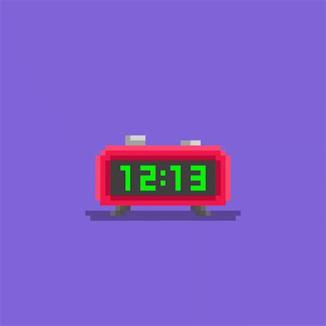 Digital Clock Pixel Animation | Pixel animation, Clock, Digital clocks