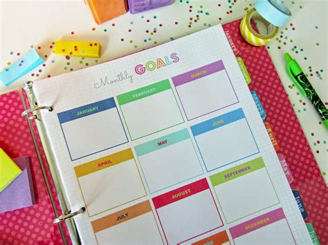 Clean Life and Home: Freebie: Monthly Goals Planner!