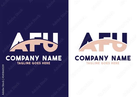 Letter AFU logo design vector template, AFU logo Stock-Vektorgrafik | Adobe Stock