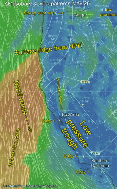 Wind Direction Map California - Long Dark Ravine Map