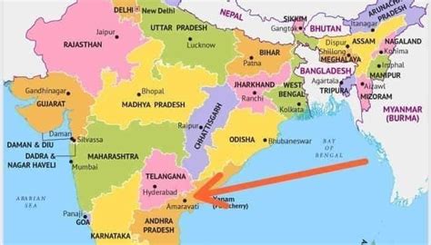 India map released, AP capital is Amaravati - Lotus Times | Madurai | Tamilnadu | Lotus Times