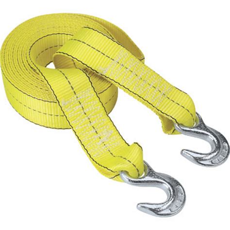 Highland Reflective Tow Strap with Hooks — 2in. x 30ft., 10,000-Lb ...