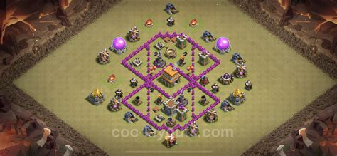 Best War Base TH6 with Link, Anti 3 Stars - Town Hall Level 6 CWL Base Copy - (#13)