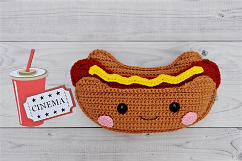 Hot Dog Crochet Pattern Kawaii Cuddler® - 3amgracedesigns