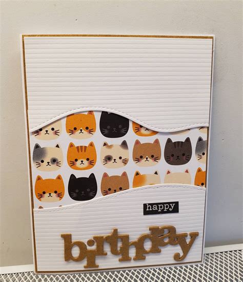 Handmade Birthday Card for Cat Lover. Unisex. For Her. For | Etsy