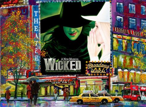 WICKED Broadway Musical Show. Times Square New York City. - Etsy New Zealand