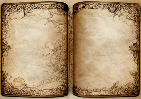 Vintage Grimoire Bound Book Look vinesscrapbooking Digital Background ...