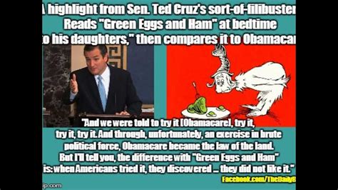 Ted Cruz, during sort-of-filibuster, contrasts Obamacare with Dr. Seuss ...