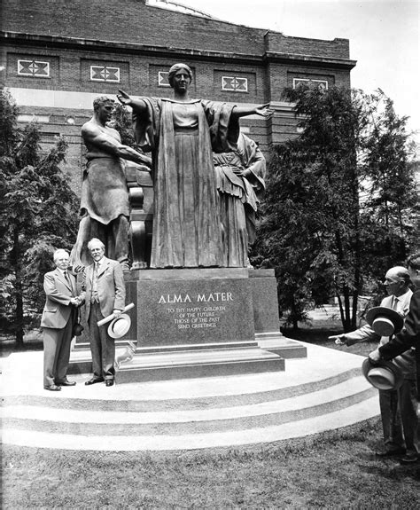 University of Illinois Alma Mater statue on dedication day - 11 June 1929 - 1st ceremonial photo ...