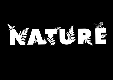 Nature Font, Nature Letters, Nature Words, Art Nature, Word Art ...