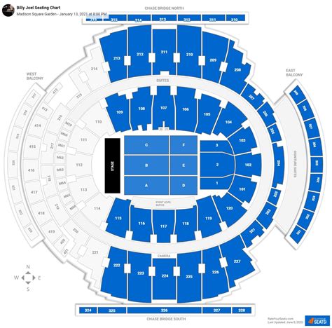 Madison Square Garden Seating Charts for Concerts - RateYourSeats.com