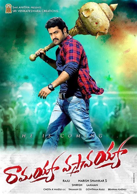 Ramayya Vasthavayya First look Poster @ http://pjmaja.blogspot.in/2013/05/ramayya-vasthavayya ...