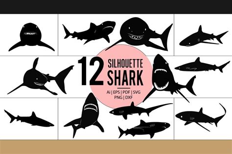 SHARK - Silhouette, SVG, Ai, EPS, PNG Graphic by Masudur Rahman Rana ...